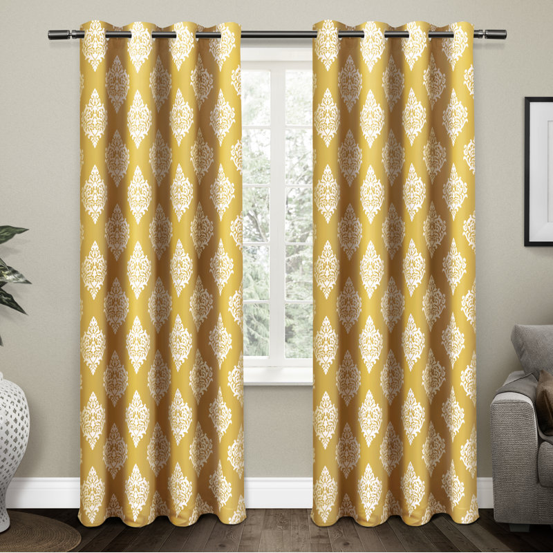 Emma-Anne Room Darkening Curtain Pair, 52"W x 84"L, Sundress