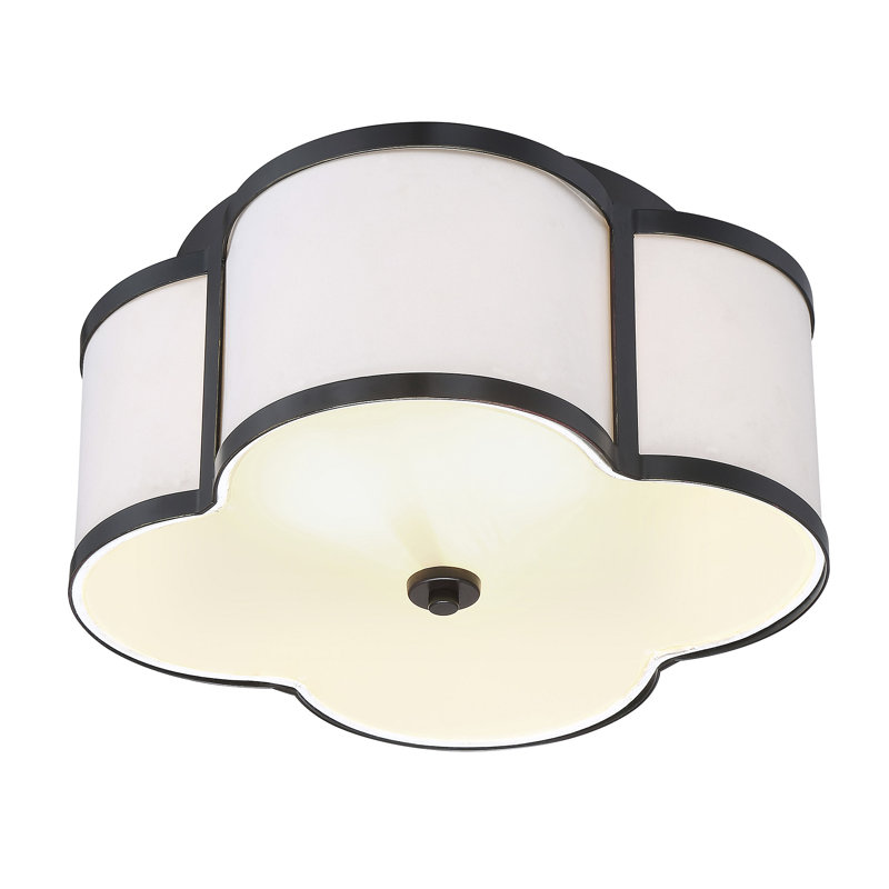 Plafonnier 3 lumières Meridian, Bronze, H 11,75 po x l 16 po x P 16 po