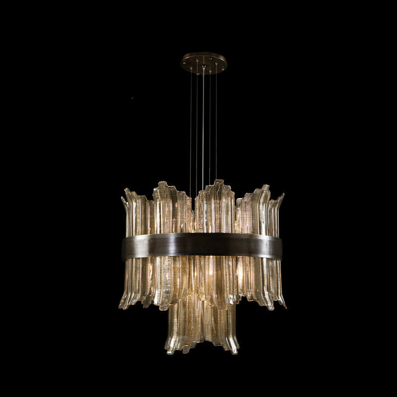 Lustre l 32,75 po Mariner Luxury, Or / bronze brossé
