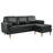 Valour 78" Leather Apartment Sectional Sofa by Modway-136808170