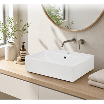 FXSGER Chrome Ceramic Sink