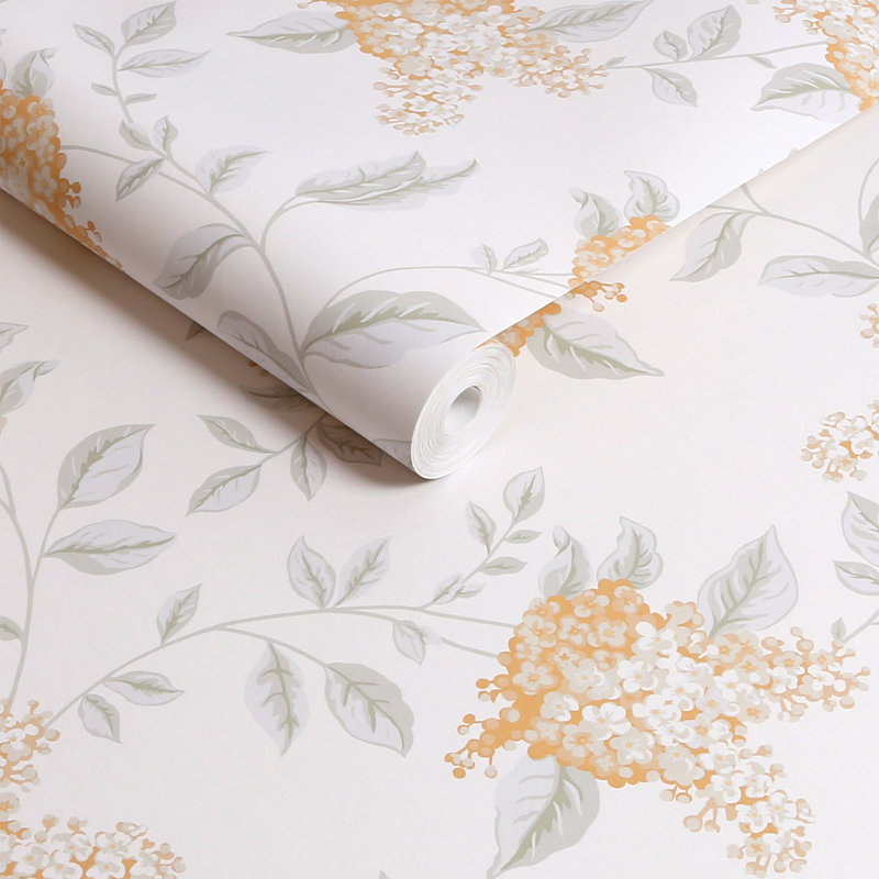 Papier peint Laura Ashley Portland Fern, Orange