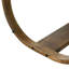 Ensemble de 2 tabourets de bar modernes en bois massif à hauteur de comptoir de 24 po, chaise d'îlot de cuisine rembourrée en lin-125536055