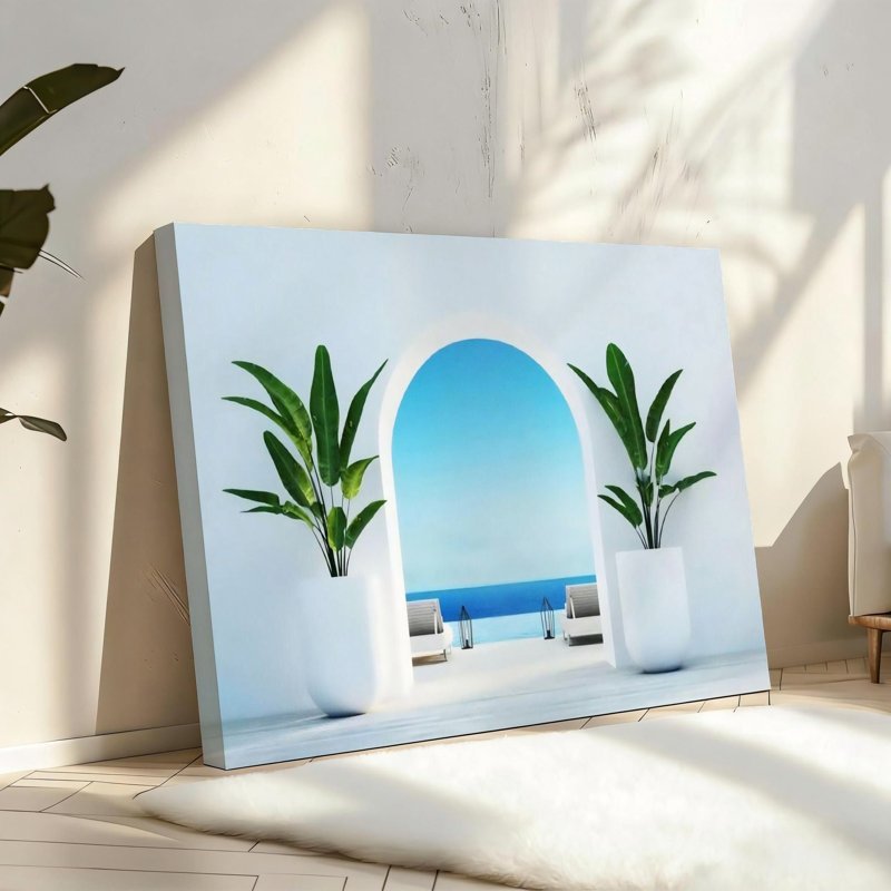 Support mural en bois massif 16 po x 24 po Santorini