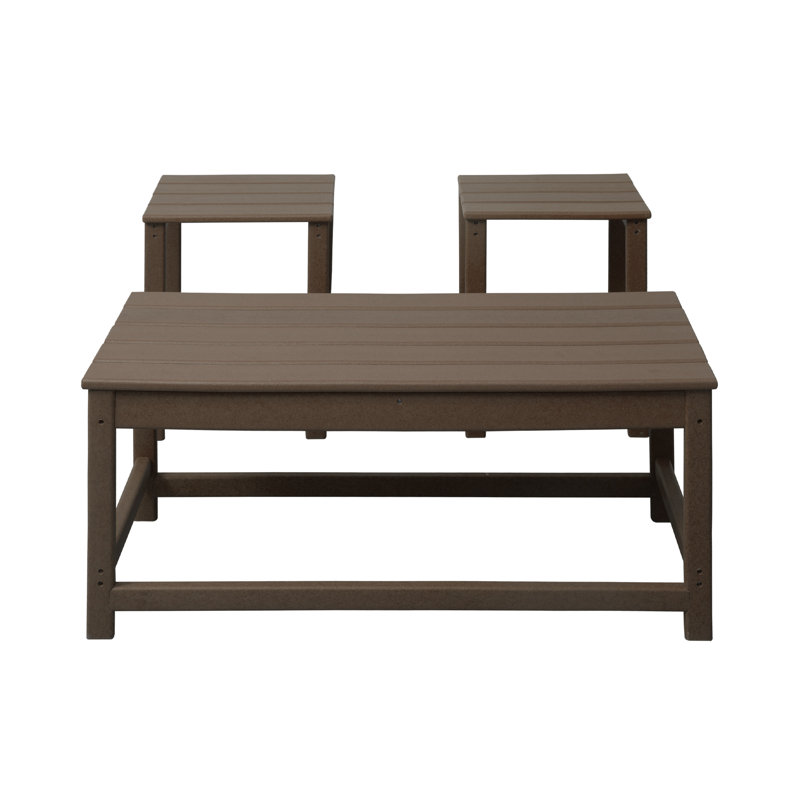 Table d'appoint et table basse Alger, Brun foncé