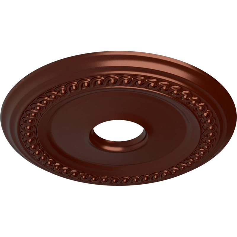 Médaillon de plafond classique H 18 5/8 po x l 18 5/8 po x P 1 1/8 po, Cuivre antique