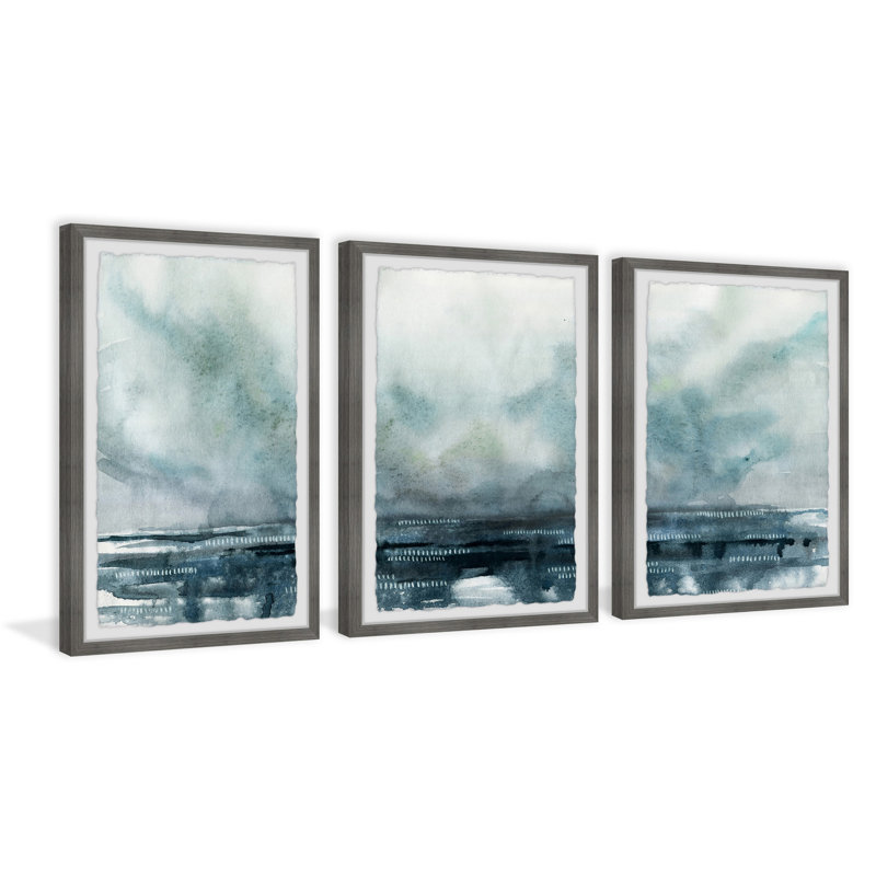 " Mysterious Meadow " 3 - Pieces Painting Print, 12" H x 8" W