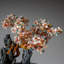Multi Gemstone Hand Painted Ceramic Plants & Flowers Decorative Object
