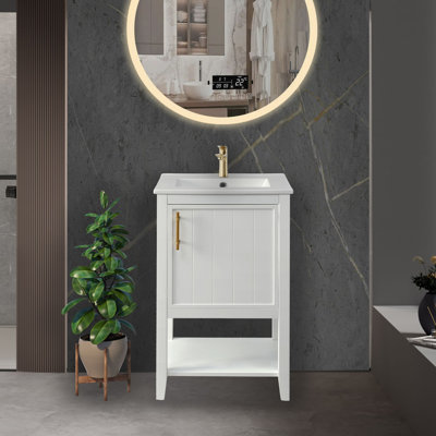 Meuble-lavabo simple avec comptoir Revaz 20