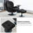 Zenon Velvet Swivel Accent Chair with Ottoman-991307799