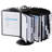 DURABLE  SHERPA Carousel Reference System, 40 Double Panels, Letter, Black