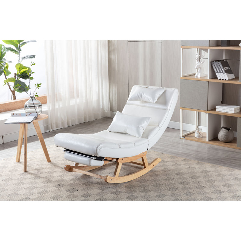 Chaise berçante Emberto, Blanc