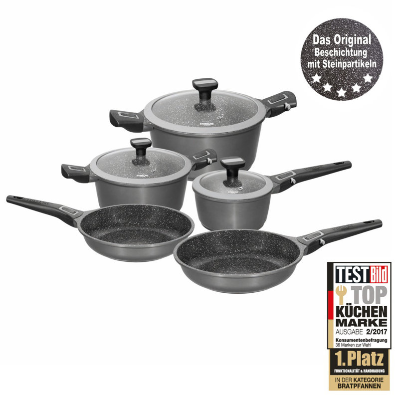 8 - Piece Non-Stick Aluminum Cookware Set