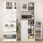 Pantry Cabinet with Adjustable Shelves, Doors
