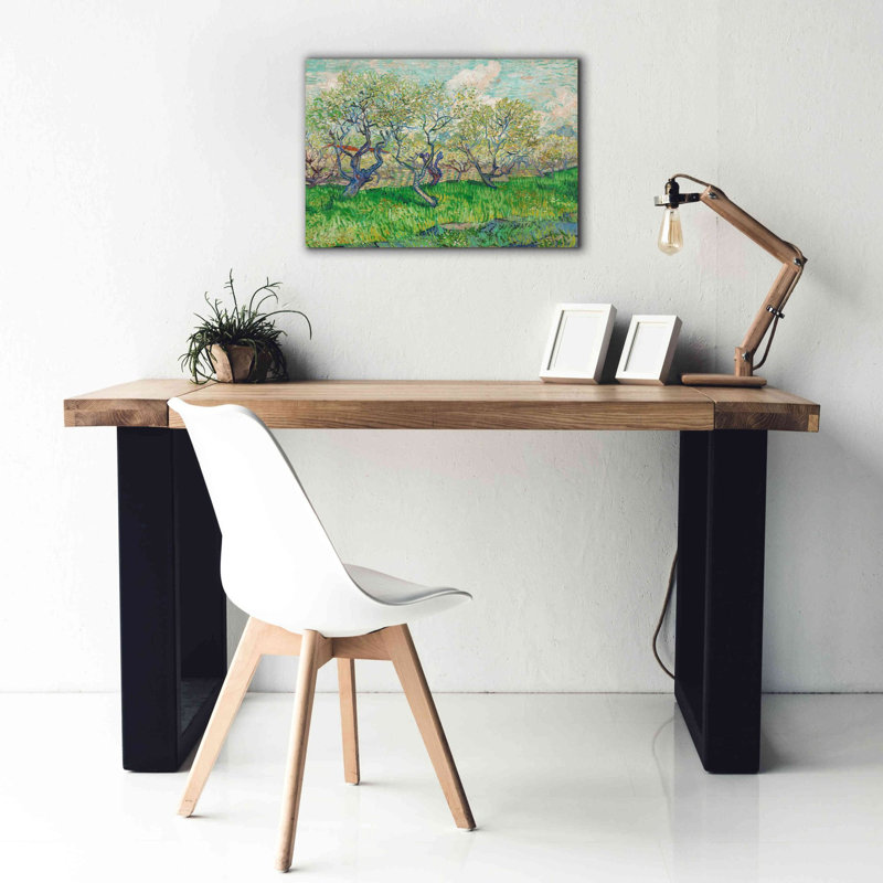 «Orchard In Blossom» par Vincent Van Gogh, estampe numérique sur toile, H 18 po x l 26 po x P 0,75 po