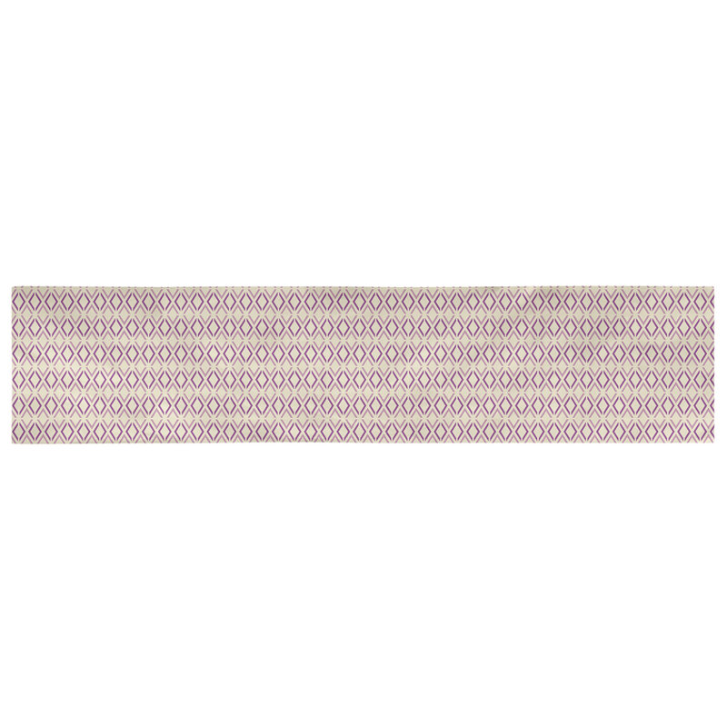 Chemin de table arrow diamants Avicia, Mauve, 91,5 po x 17,5 po, Coton