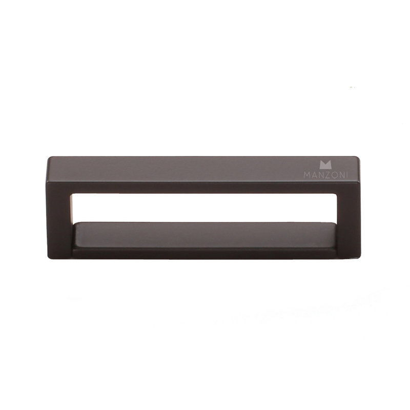 12 5/8" Center to Center Bar Pull, 3 3/4", Satin Black