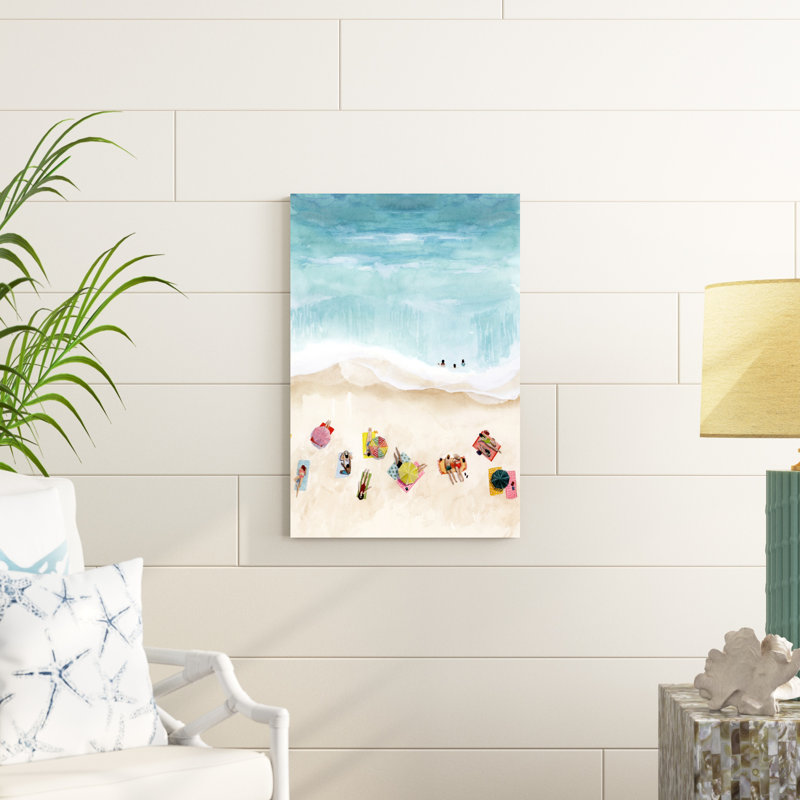 «Beach Week II» par Grace Popp, reproduction d'art sur toile, H 30 po x l 20 po, Toile tendue, Non