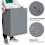 Panier à linge double 154L avec couvercle et sacs à linge amovibles, grand panier à linge pliable, 2 paniers à linge pliables, rangement pour chambre, salle de bain, université, gris