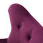 Fauteuil confortable en velours fuchsia - et fauteuil glamour, idéal pour votre salon