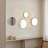 37.4" Boho Wall Mirror Set with Woven Cord Sunburst Accents, Gold-Tone Framed Round Mirrors for Living Room, Entryway & Bedroom-398320201