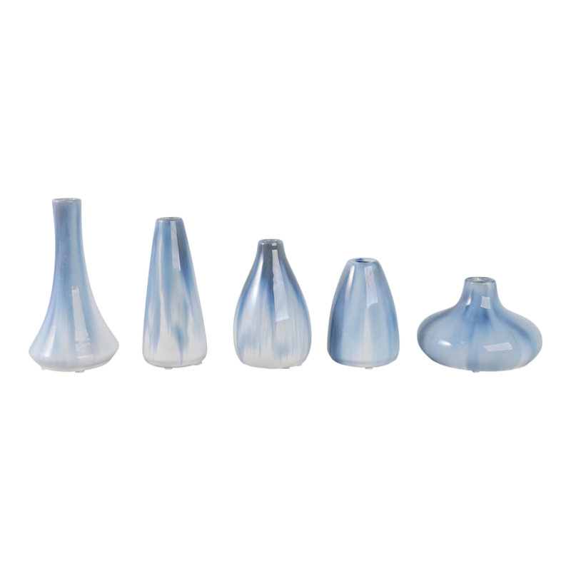 Gresham Handmade Stoneware Table Vase, Blue