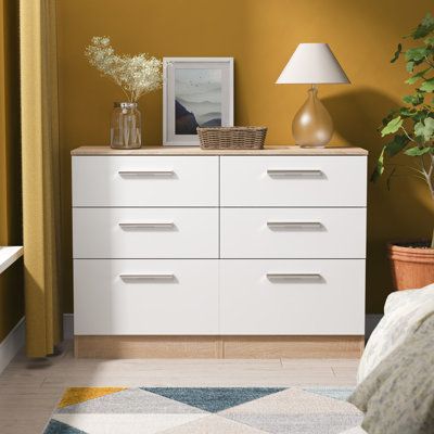 Fully Assembled Chesler 6 Drawer Chest