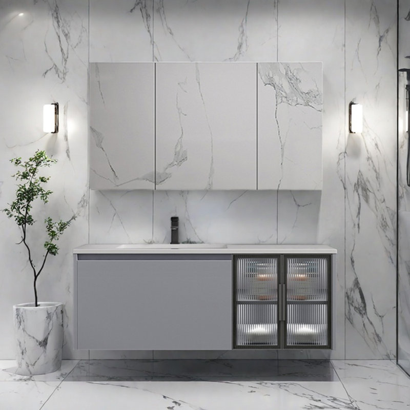 Armoire de salle de bain simple de style moderne et luxueux, 51"