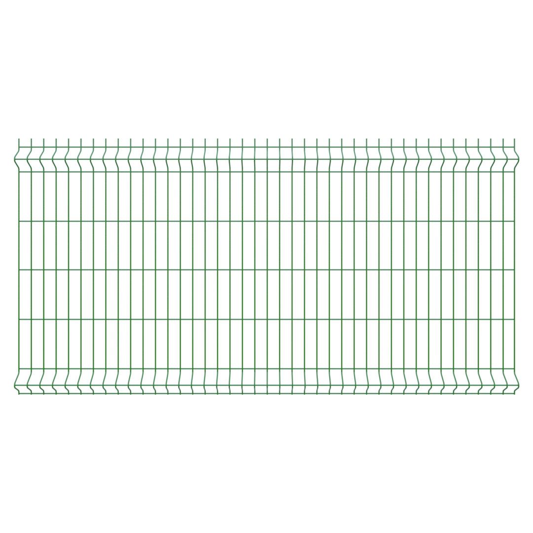 Stabmattenzaun 200 x 103 cm, Grün, Stäbe 4,5 mm