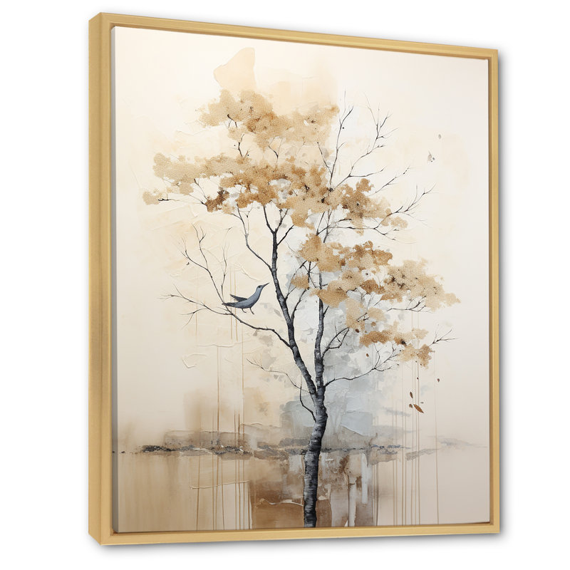 Arbre africain africain, minimalisme IV - impression d'art mural arbre africain, Cadre naturel flottant, H 40 po x l 30 po