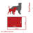 Aruba Geometric Polyester Pet Bed-70092244-70092245