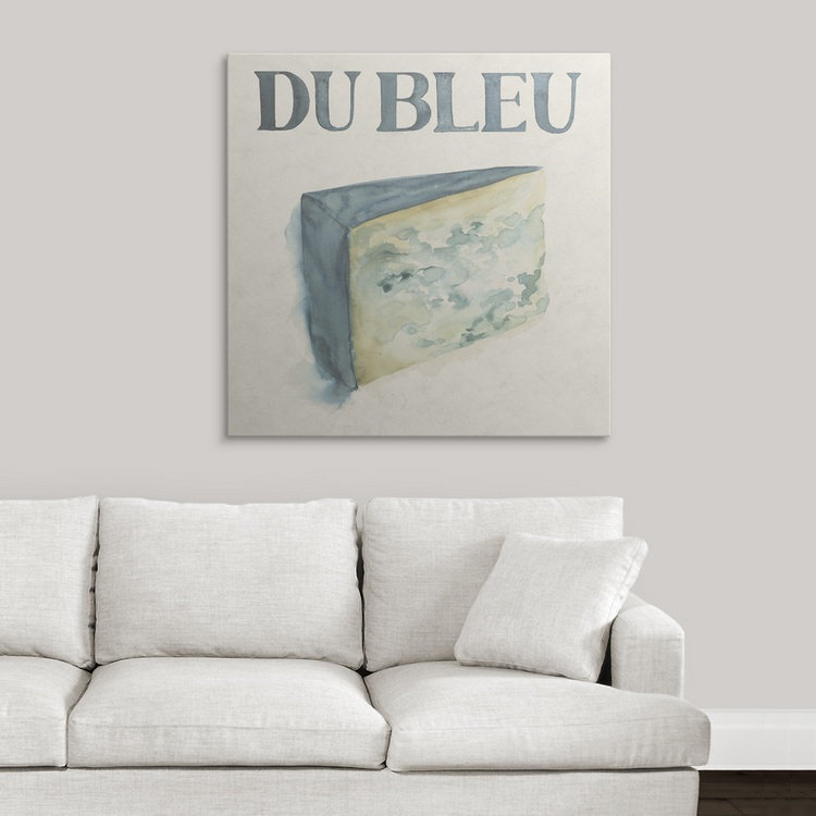 Anjelyka " Fromage I " by Grace Popp, 35" H x 35" W x 1.5" D, Canvas