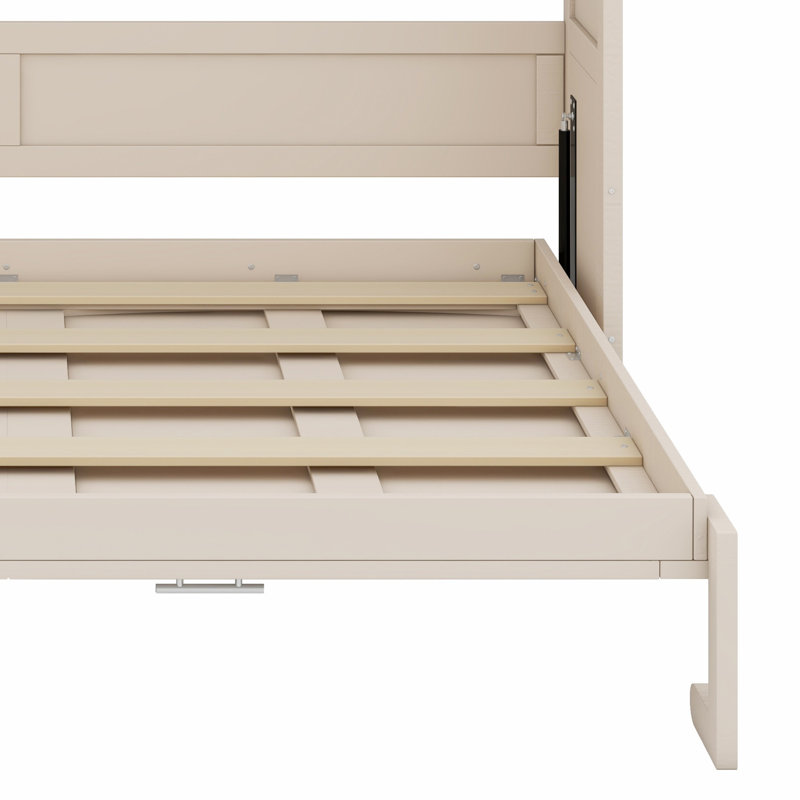 Space-Saving Murphy Bed with Built-In Storage Cabinets