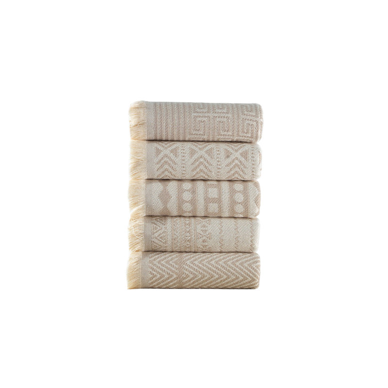 Wash Towel Set (5 Pieces), Beige