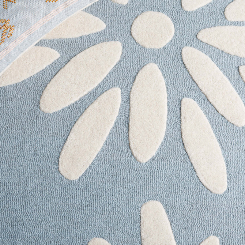Arsaluis Kids Hand Tufted Wool Pile Rug, Rectangle 4' x 6'