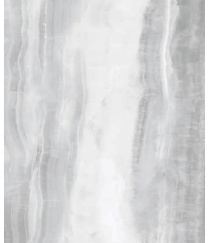 Melanoid Smeraldo Silver Polished, 24" W x 48" L
