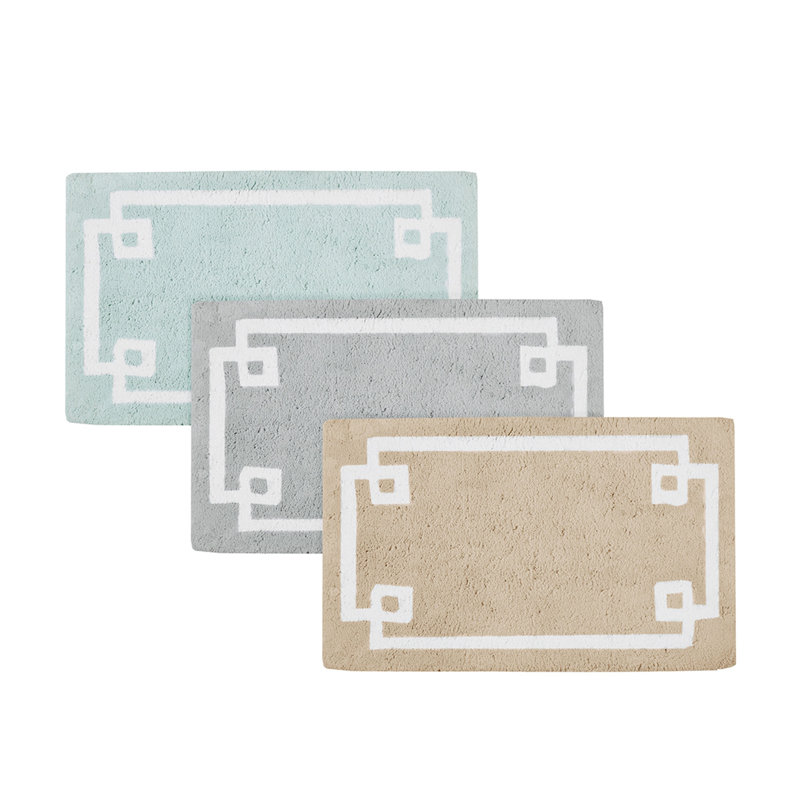 Cotton Tufted Bath Rug, Rectangle 1'8" x 2'6"