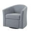 Fauteuil demi-tonneau pivotant rembourré Aunna-1858422840