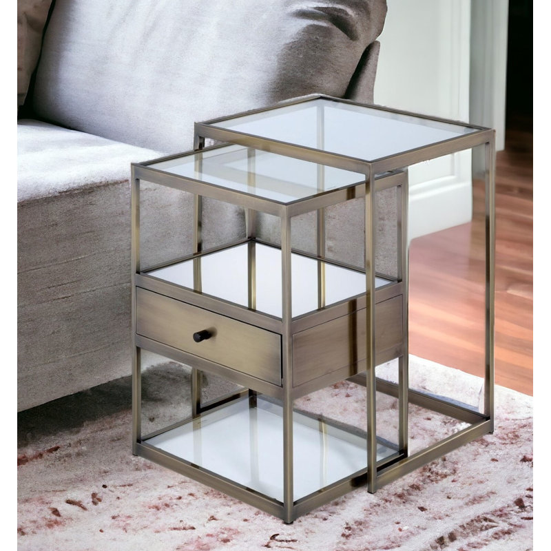 Table de bout avec rangement HomeRoots