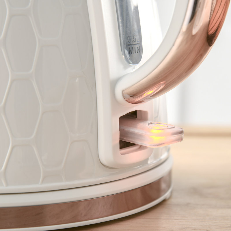 Kettle and Toaster Set, White