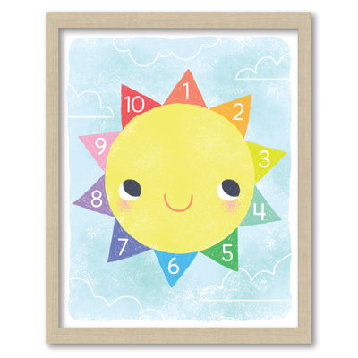 Learn Your Number Sunshine 16x20 Framed Board