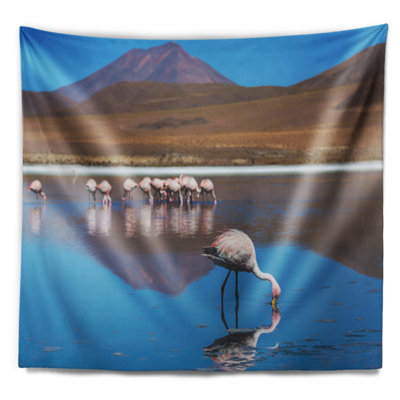 flamant roses en bolivie paysage belle tapisserie