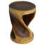 Table de bout cylindrique en bois massif-1404193670