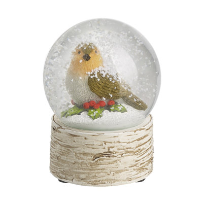 Christmas Bird Snow Globe