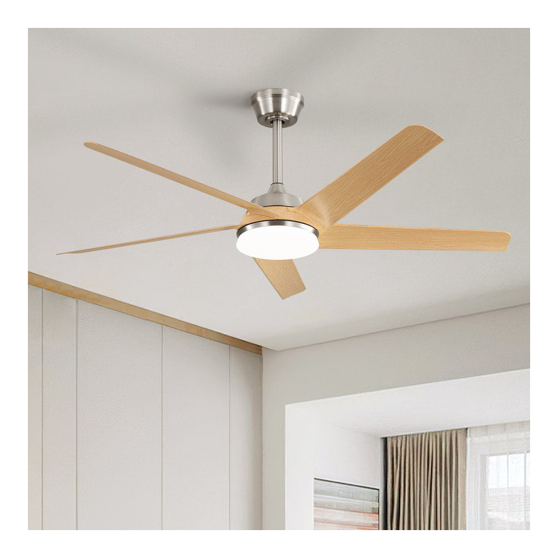 Mitali 52" 5-ABS-Blade Modern Propeller Ceiling Fan With Light and Remote Control
