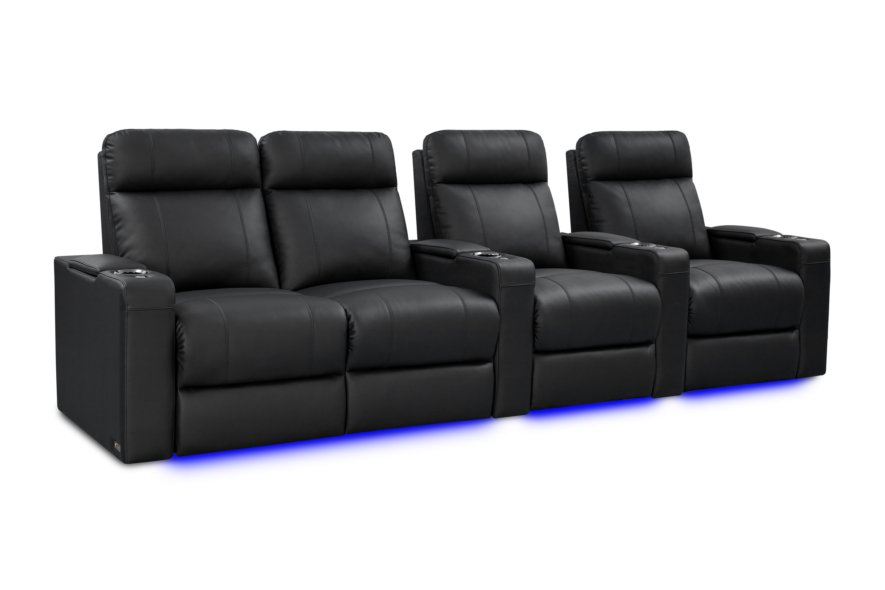 Valencia Theater Seating Leather Home Theater Seating With Cup Holder   Leather Home Theater Seating With Cup Holder 