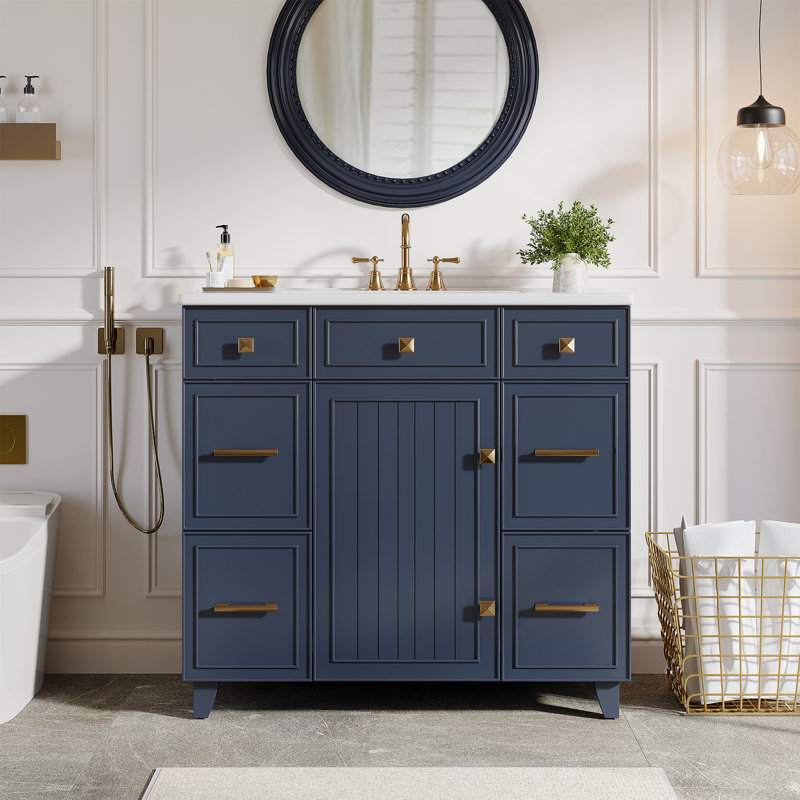 36'' Single Bathroom Vanity With Ceramic Top
