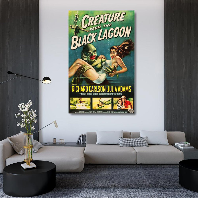 Créature du lagon noir, H 48 po x l 31 po