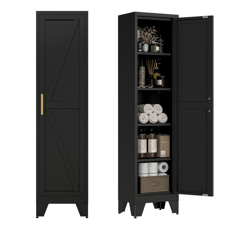 Meuble de rangement 67 po, Noir