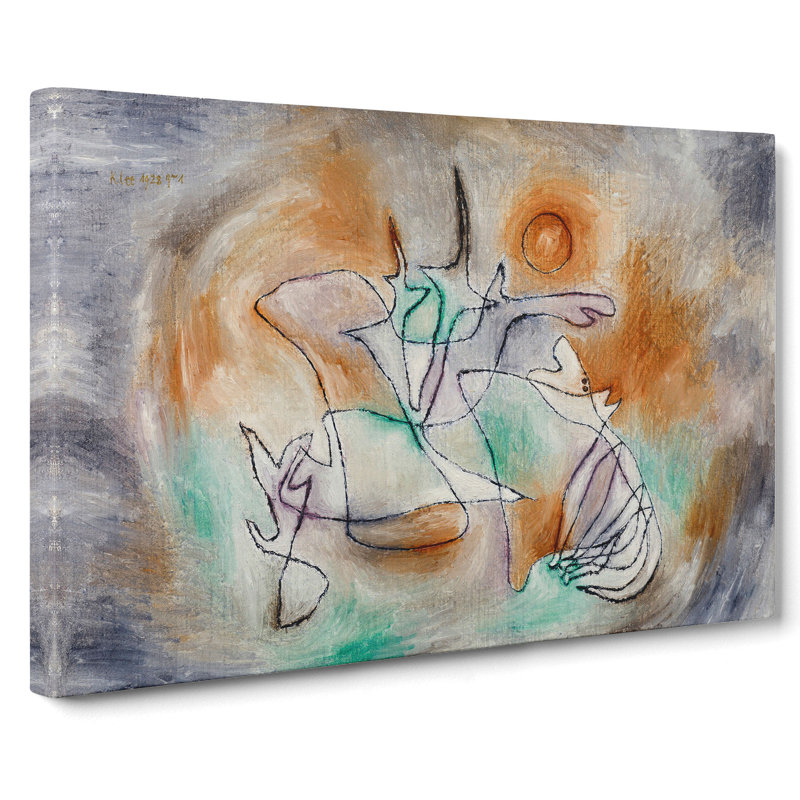 Howling Dog by Paul Klee - Wrapped Canvas Painting, 35cm H x 50cm W x 3cm D